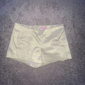 Lily Pulitzer gold shorts